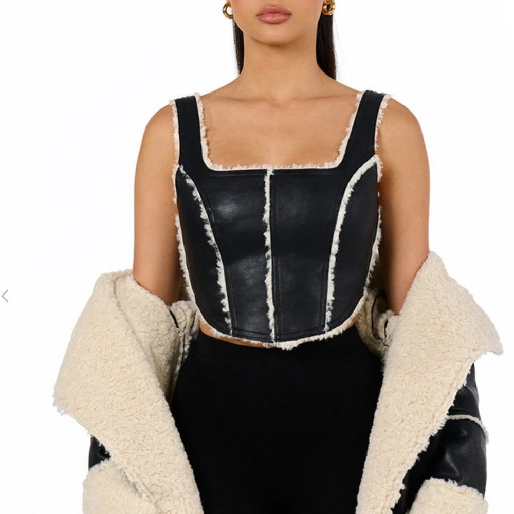 Naked Wardrobe Sherpa Corset XS